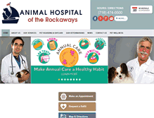 Tablet Screenshot of animalhospitaloftherockaways.com